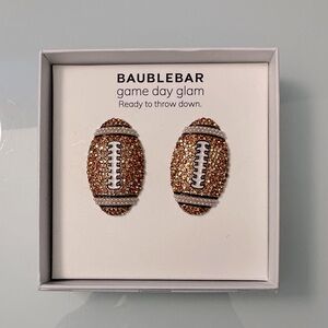NWT Baublebar Game Day Football Earrings